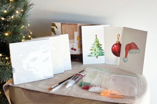 DIY Bedazzling Kit – Christmas – 3 Ceramic Tiles