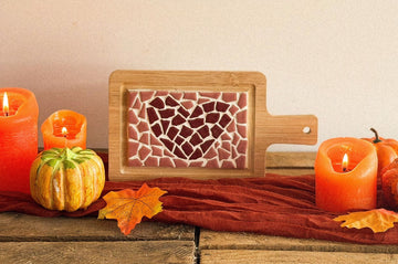 DIY Kit Mini Mosaic Serving Board with Heart