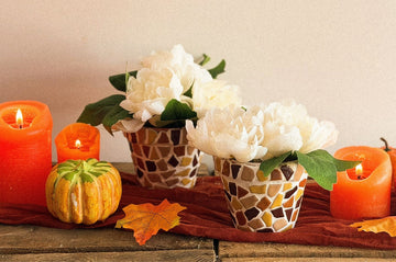 Craft Kit Mosaic Flower Pot (2 pieces)