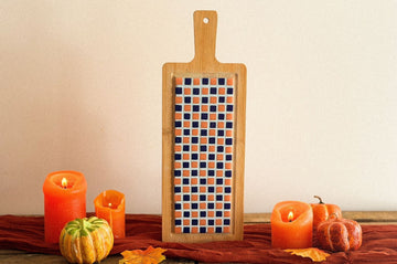 Limited edition snack board with square mosaic