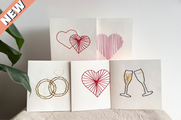 DIY-Set Stickkarten - Hochzeit