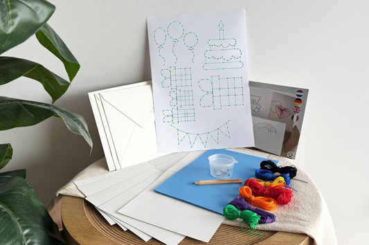 DIY-Set Stickkarten - Geburtstag