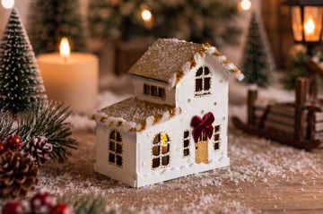 Kit DIY Maisonnette de Noël en bois - Modèle 1