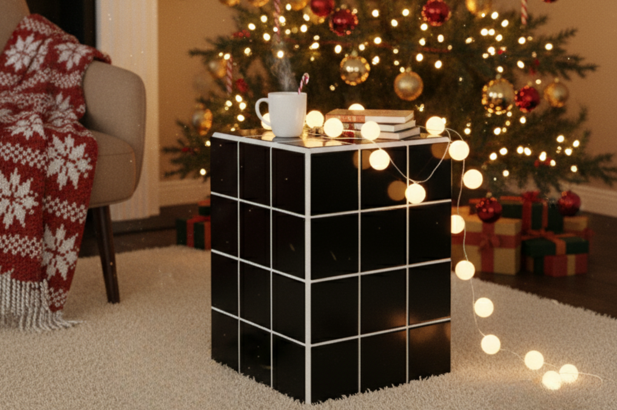 DIY Kit Mosaic Side Table 