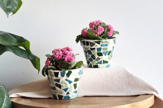 Craft Kit Mosaic Flower Pot (2 pieces)