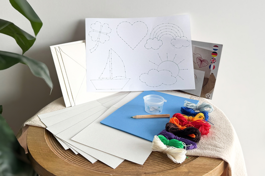 DIY-Set Stickkarten - Viel Kraft
