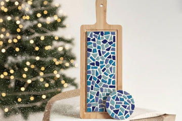 DIY Mosaic Combo Kit – Serving Board & Coasters Craft Set