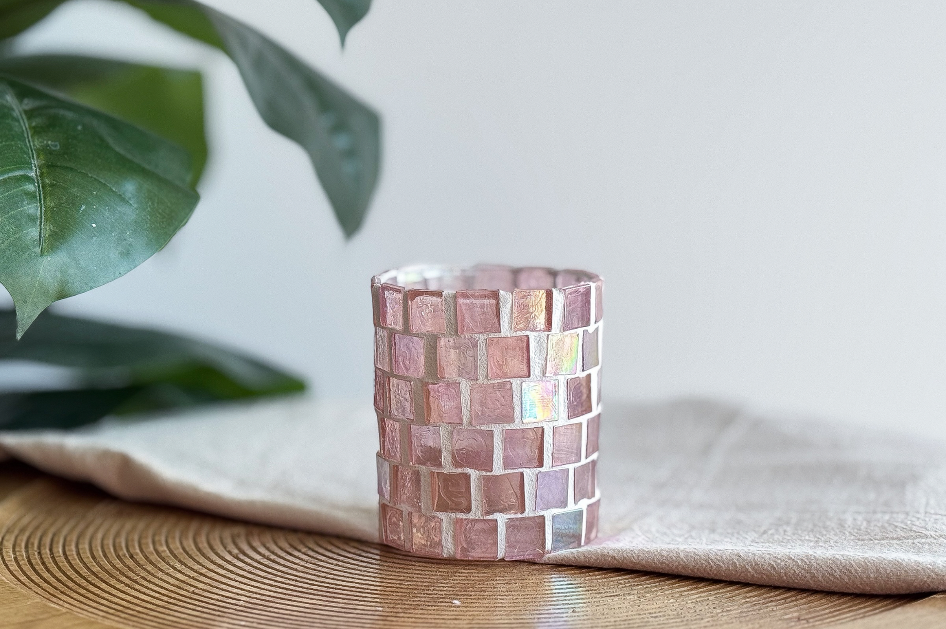 DIY-pakket waxinelichthouder roze