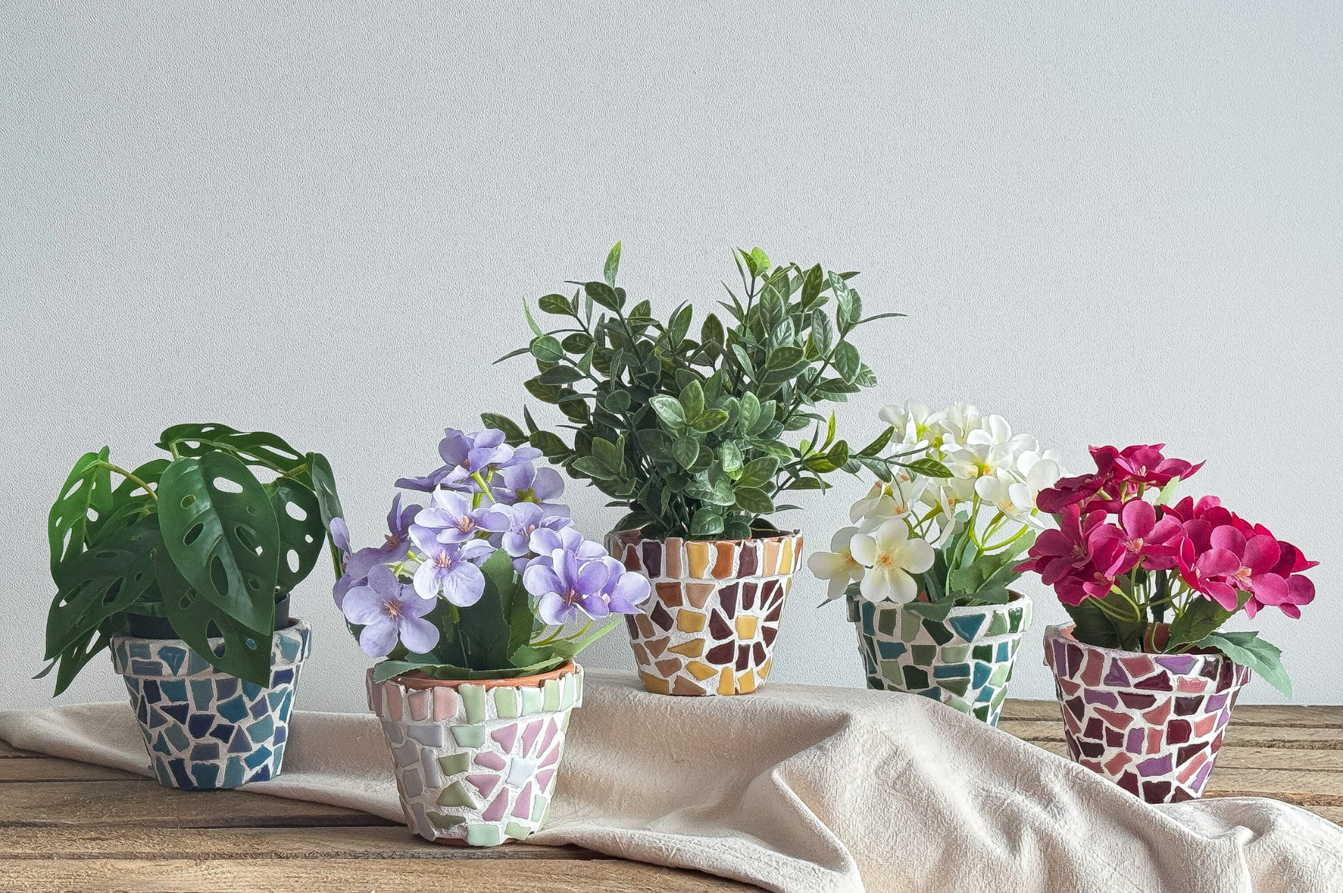 Diy Pakket Mozaiek Bloempot Alle Kleuren