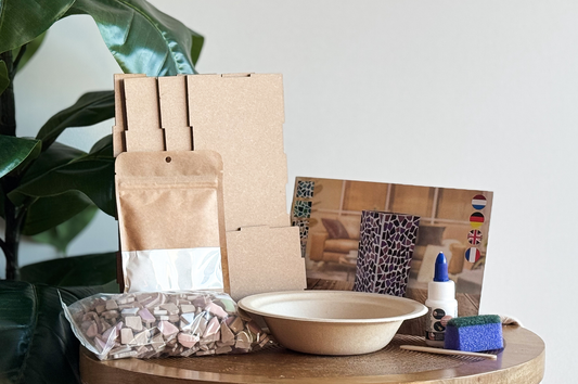 Bundel - DIY Pakket Mozaïek Vaas + Mozaïek Fotolijst