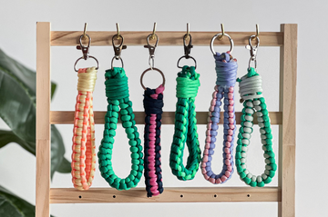 DIY Kit Macramé keychain (2 pieces)