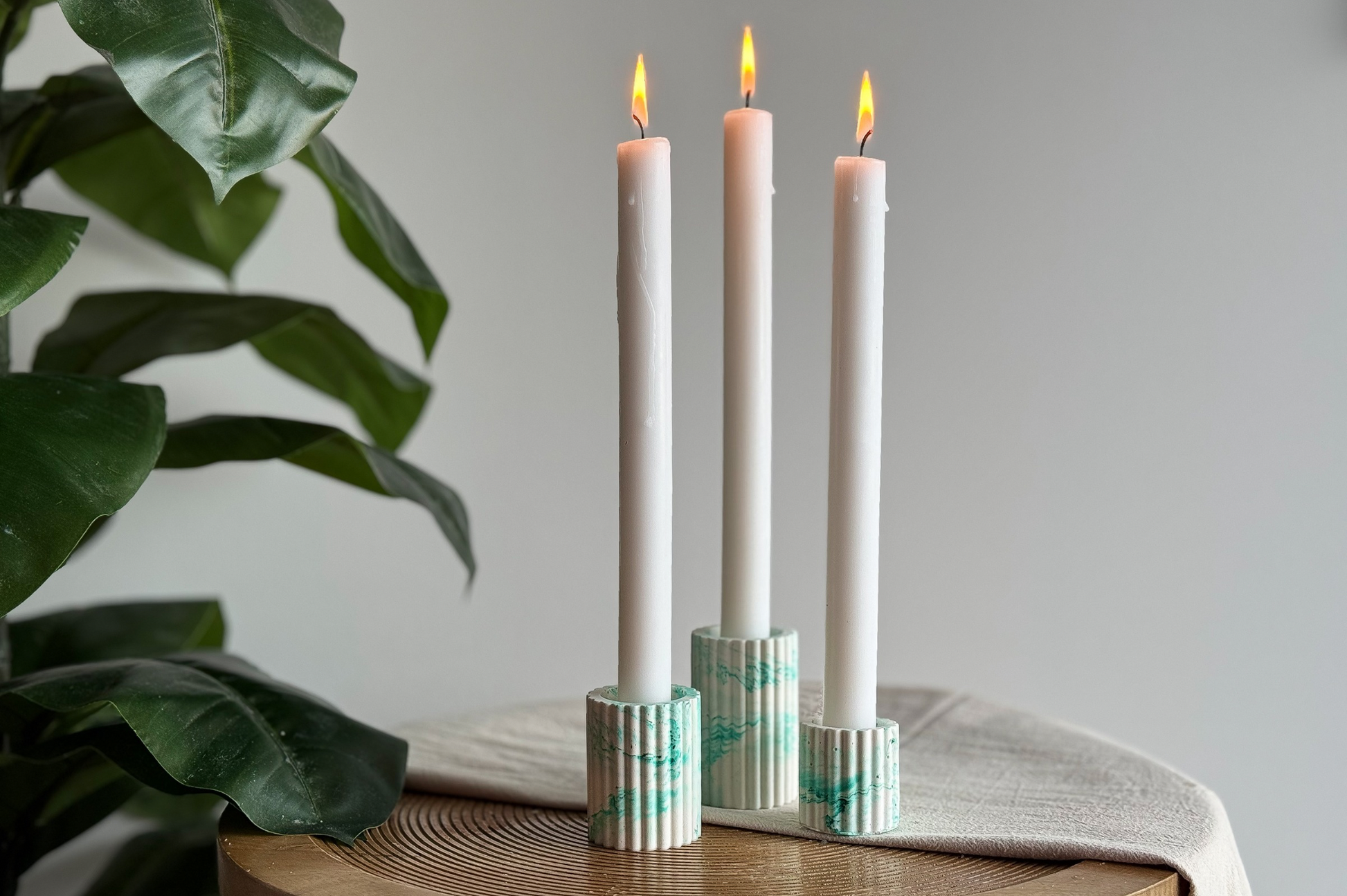 giethars kaarsenhouder groen