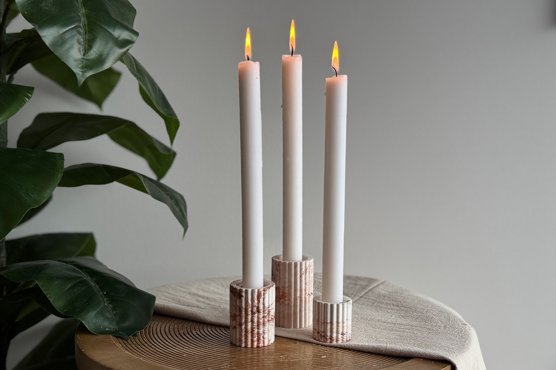 giethars kaarsenhouders terracotta