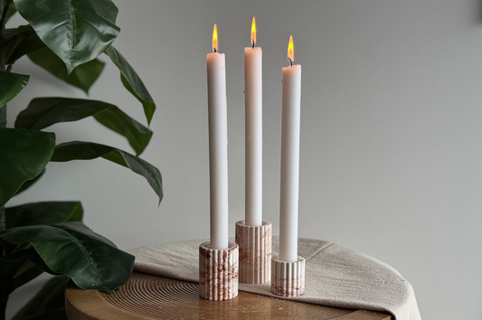 giethars kaarsenhouders terracotta