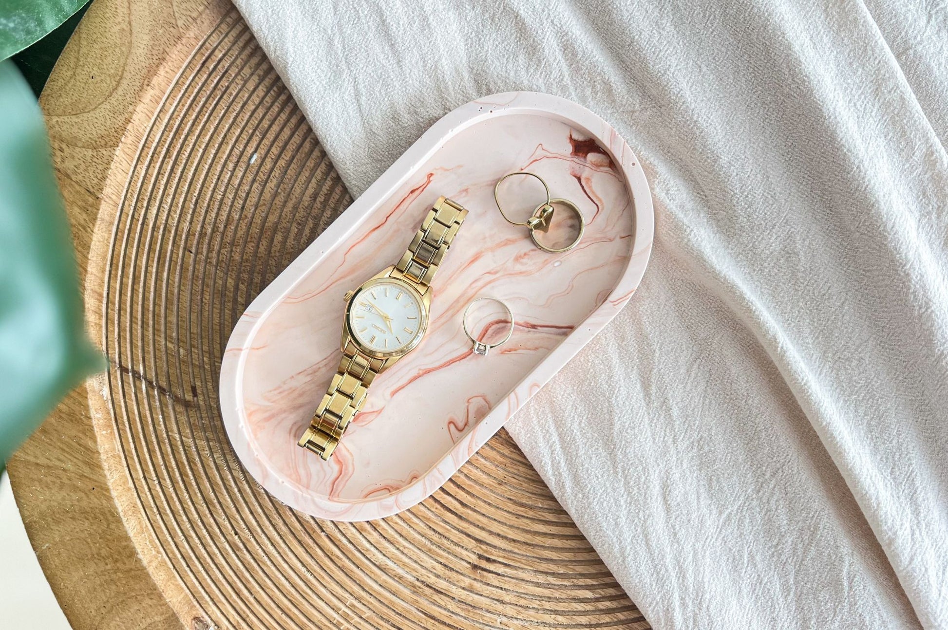 Giethars sieraden bakje terracotta