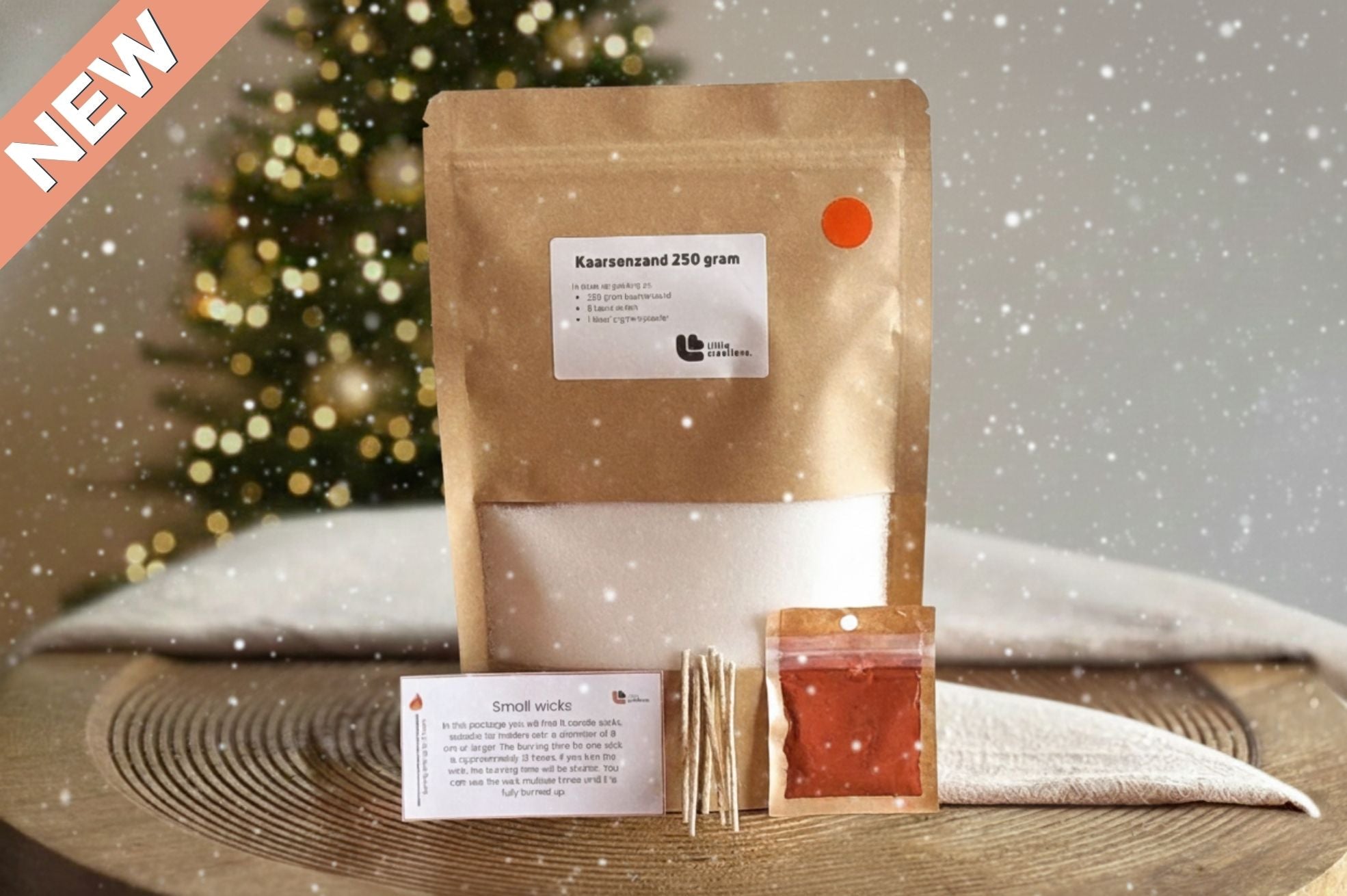 Kaarsenzand incl. Lontjes en Pigmentpoeder