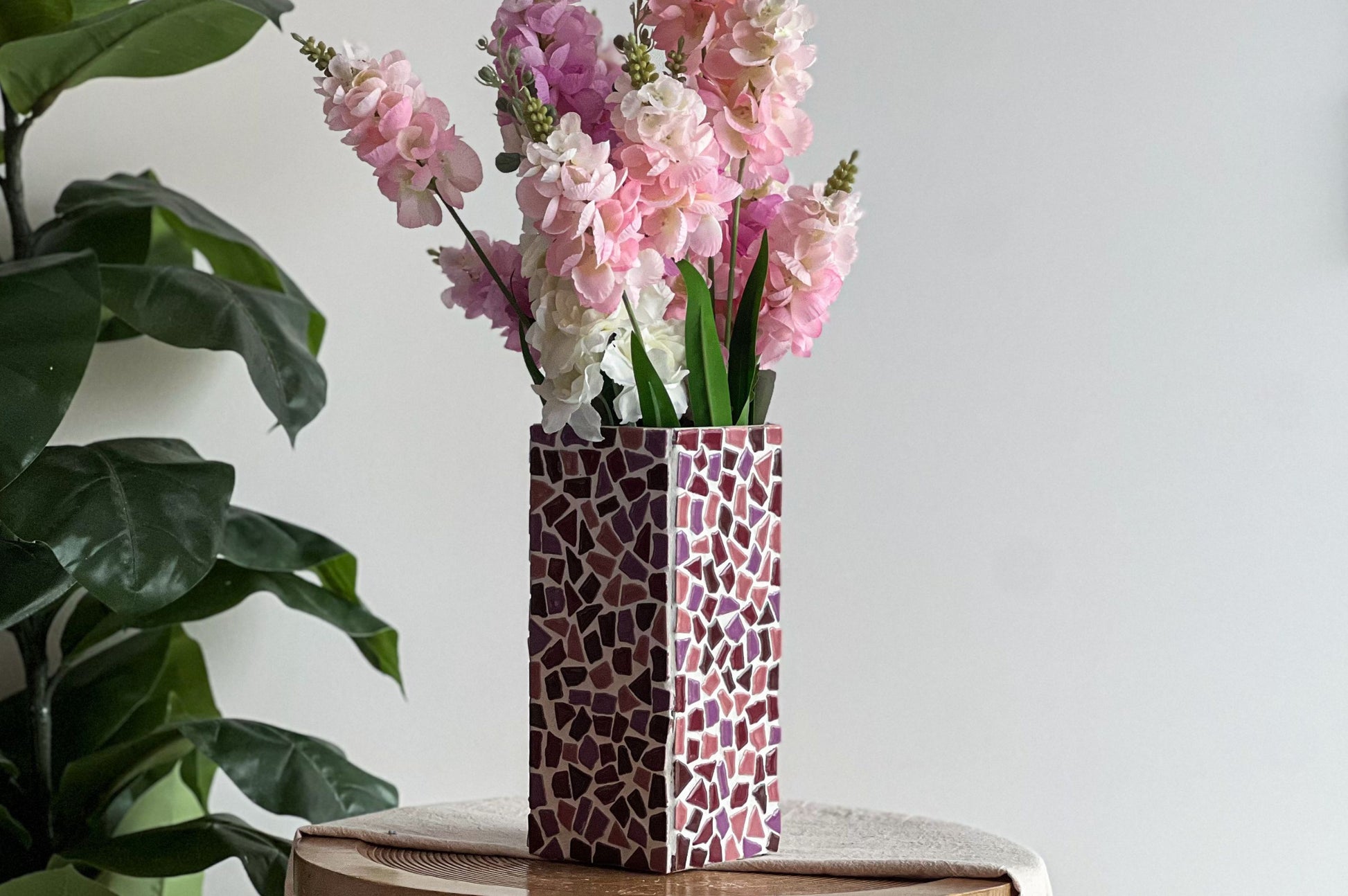 Little Creations Diy Pakket Mozaïek Vaas roze