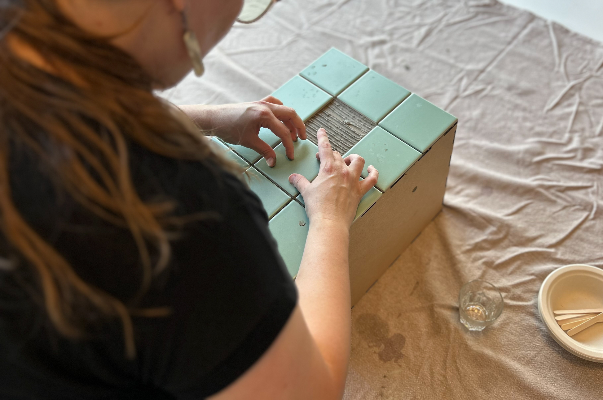 mozaiek bijzettafel maken