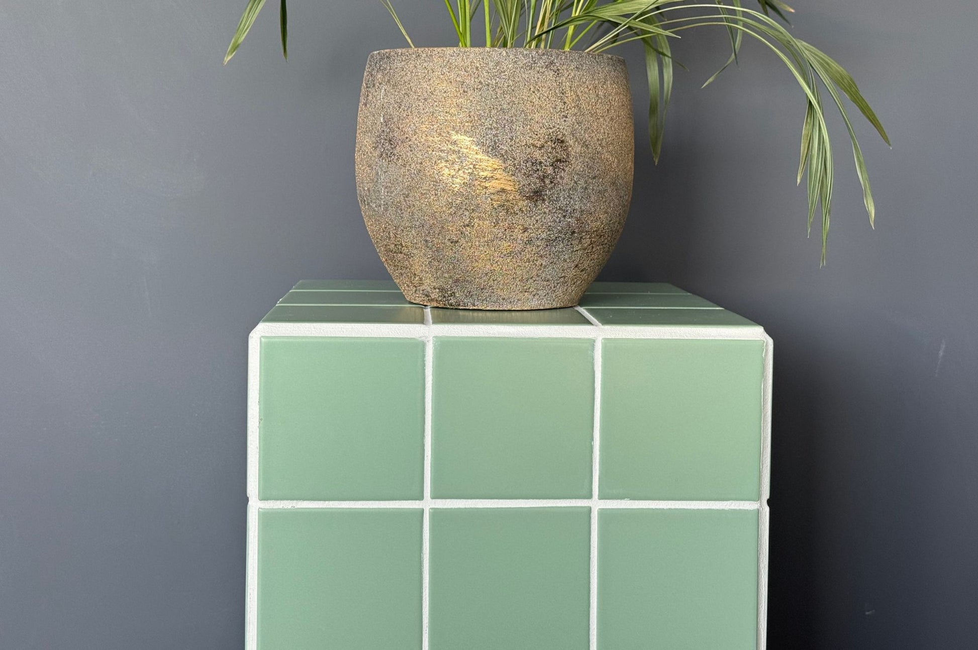 Mozaiek bijzettafel detail