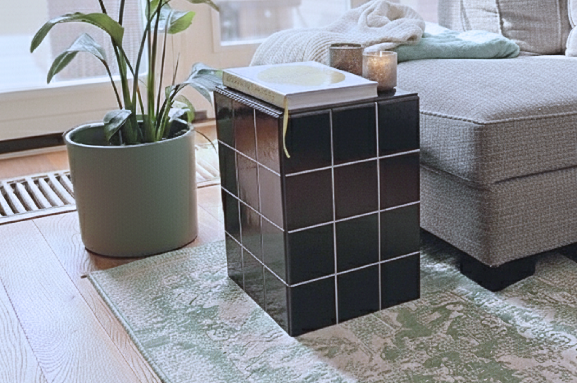 diy pakket mozaiek bijzettafel zwart