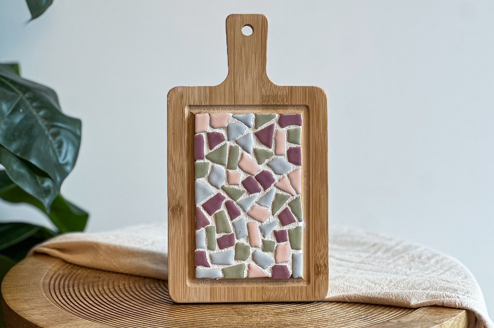 Mozaiek borrelplank mini pastel