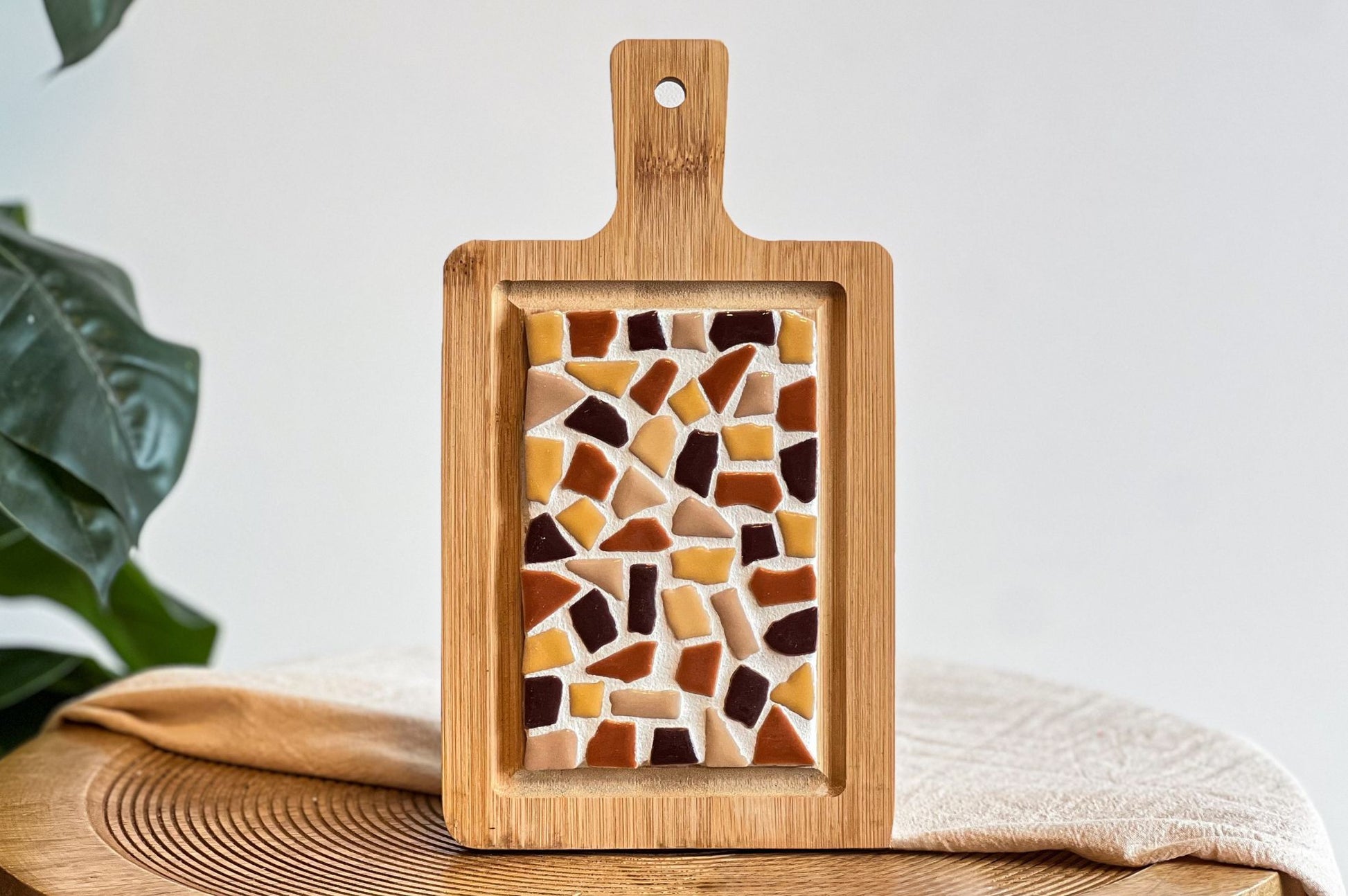 Mozaiek borrelplank mini zand