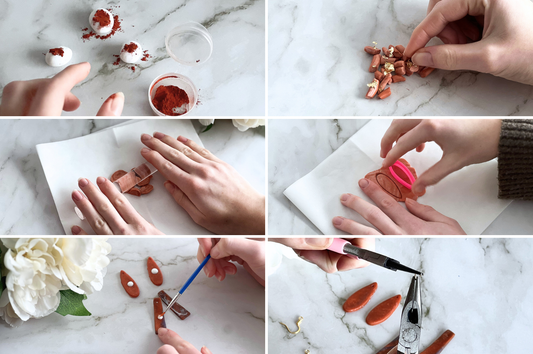 DIY Polymer Clay Earrings Kit – Multicolour, Includes Tools
