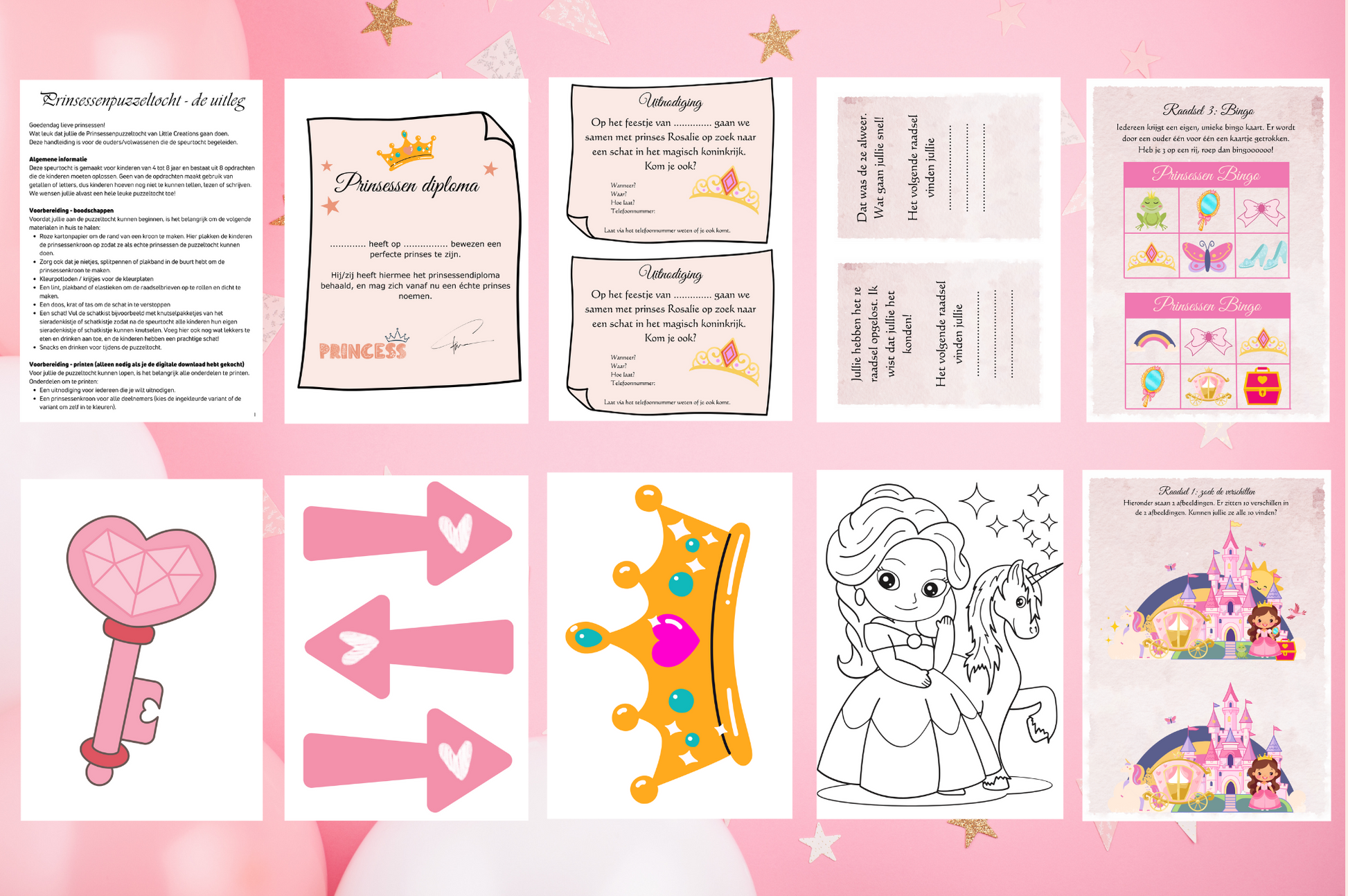 Prinsessenspeurtocht overzicht