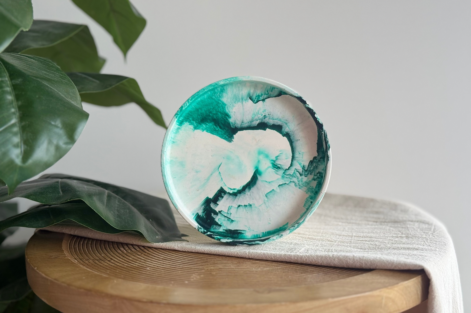 diy pakket giethars dienblad groen