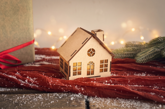 DIY Wooden Christmas House Craft Kit Model 3