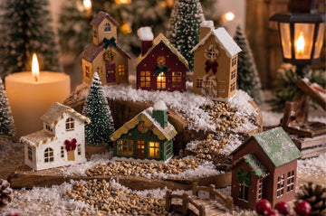 Kit DIY Village de Noël en bois (lot de 6, payez-en 4)