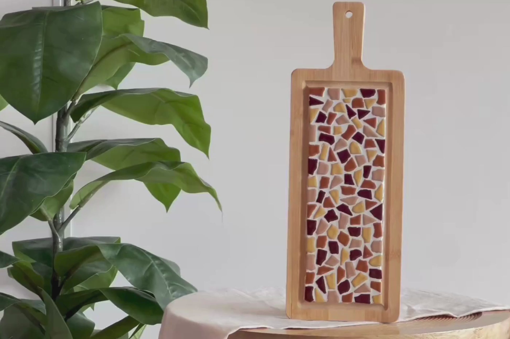 diy Mozaïek borrelplank tutorial